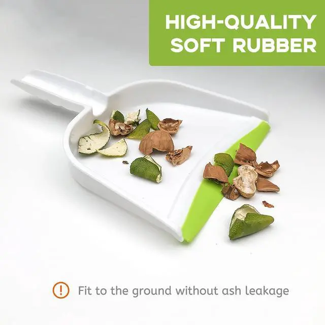 Alt view image 2 of 6 - Broom Dustpan Brush Small Dust pan: Small Broom and Dustpan Set Mini Dust pan and Brush Set for Desk, Home, Camping Tent (Light Green)