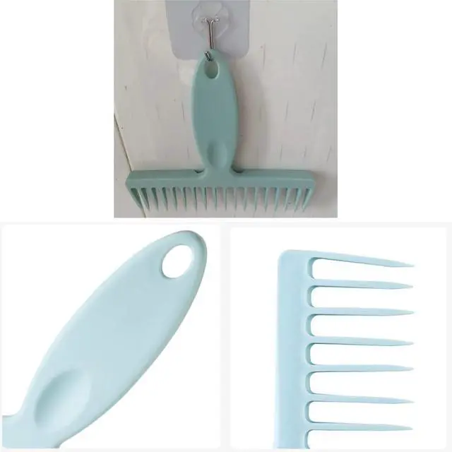 Alt view image 3 of 7 - 2 Pack Broom Cleaning Tool Hair Removal Comb Cleaner for One Sweep Broom Commercial Dust Mop Floor Sweeper Stand Up Broom Upright Dustpan Combo Set Removing Hair Dust on Brooms