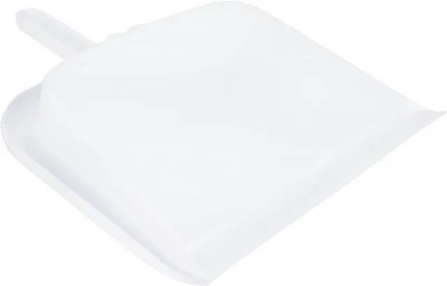 Main image of Handheld Dustpan with Handle, Cleaning Essentials for Home and Commercial Use, 10", White