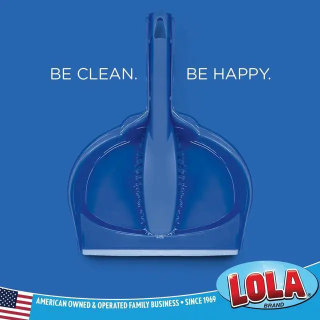 Alt view image 4 of 4 - Clip On Dust Pan & Brush Set, w/Easy Dust, Dirt & Debris Catching Rubber Lip, Flagged Fiber Bristled Brush, Hang Hole for Easy Storage