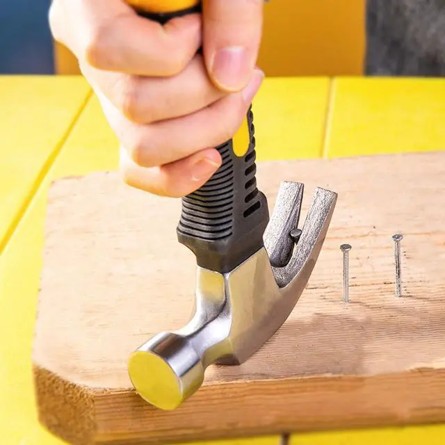 Alt view image 5 of 6 - 2 PacK Small Claw Hammer Forged Hardened Steel Head With Non-Slip Handle