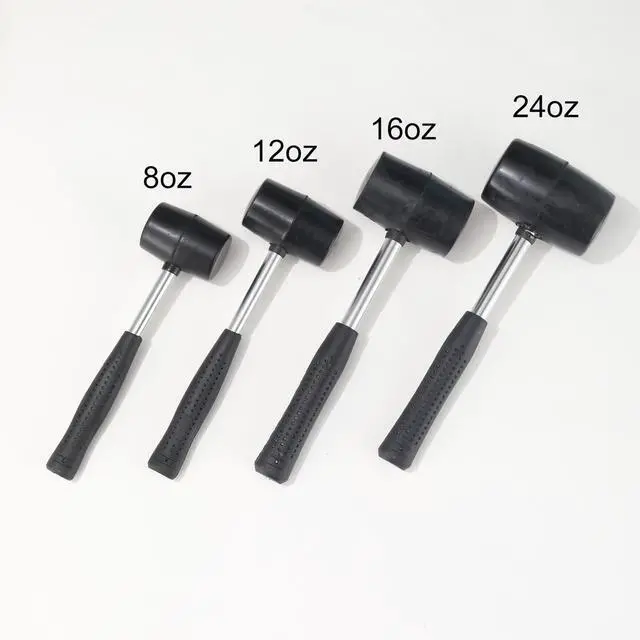 Alt view image 4 of 4 - 8oz Rubber Mallet Hammer for Flooring, Tent Stakes, Woodworking, Camping, Soft Blow Tasks without Damage (8 oz)