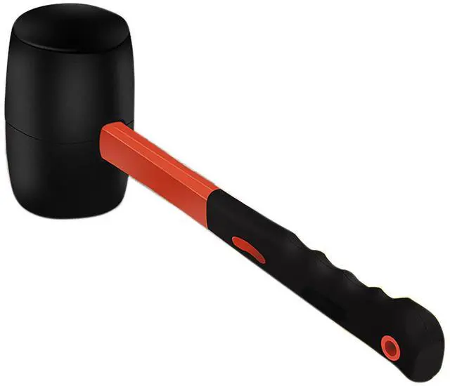 Main image of Rubber Hammer with Shock Absorbing Fibre Handle, 12 Oz Mallet for Camping, Floor Installation, Tent Stakes, Home Decoration(12 oz)