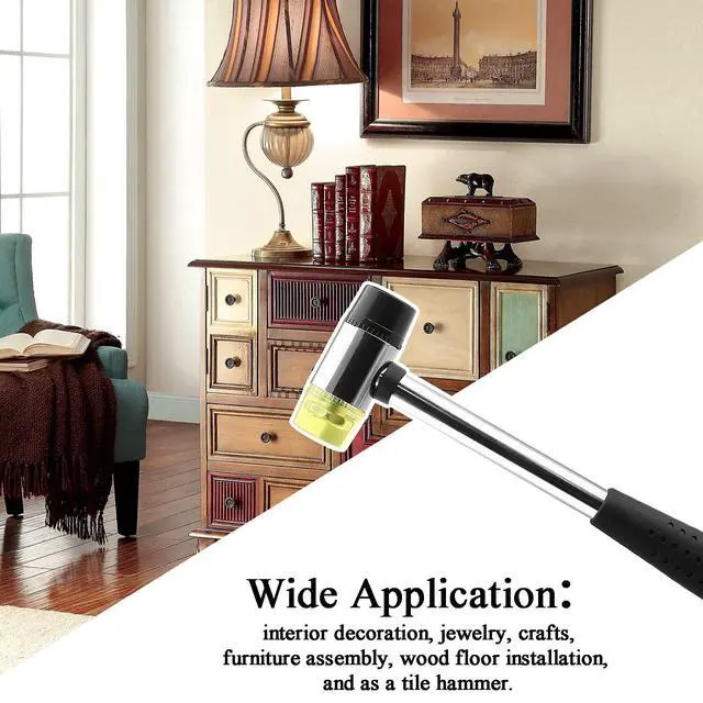 Alt view image 5 of 7 - 25mm Dual Head Rubber Mallet Hammer