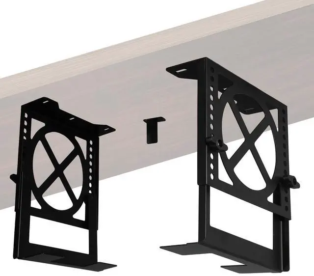 Main image of Adjustable Under Desk PC Mount, Mount Bracket Holder,Compatible with,UPS,CPU,Small Form Factor Desktop Tower,Height 4.2-8 in