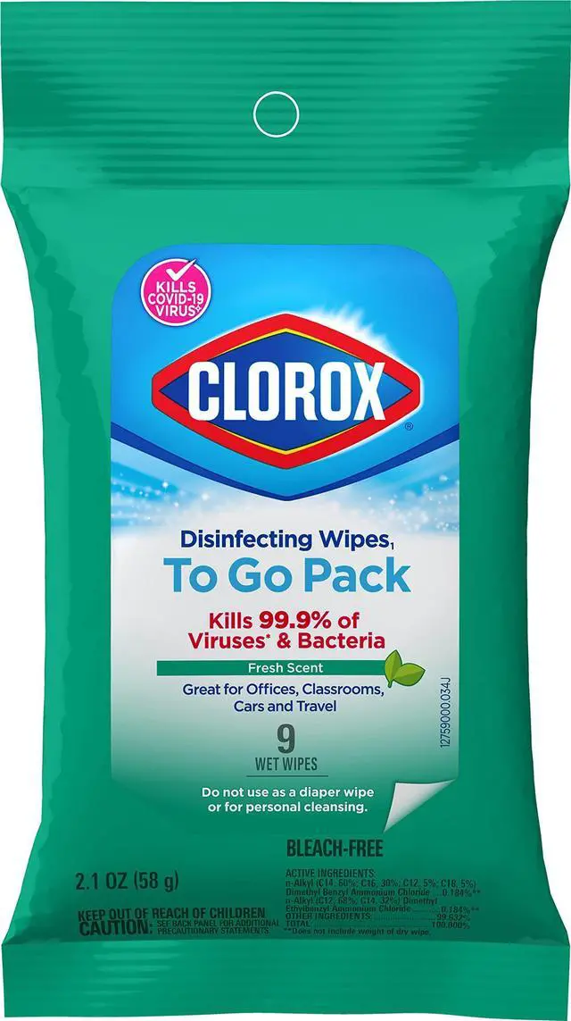 Main image of Disinfecting 9 wet Wipes ,kills cold and flu viruses,(7"*8")(2.3 oz)