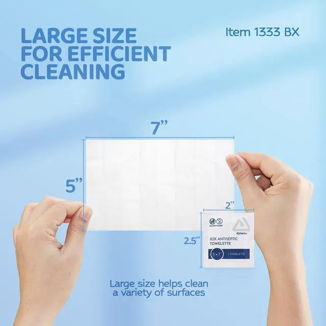 Alt view image 2 of 7 - BZK Antiseptic Towelettes - Sterile, Alcohol and Fragrance Free, Gentle Cleansing, Safe on Minor Wounds - 5" x 7" - 25 per Box