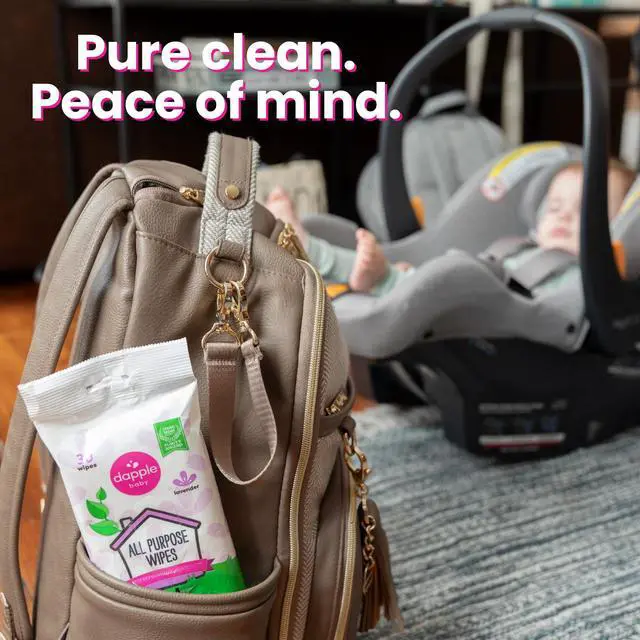 Alt view image 3 of 7 - baby All Purpose Wipes, Hypoallergenic & Powered by Plants Cleaning Wipes, Hint of Lavender, 30 Count (Pack of 1)