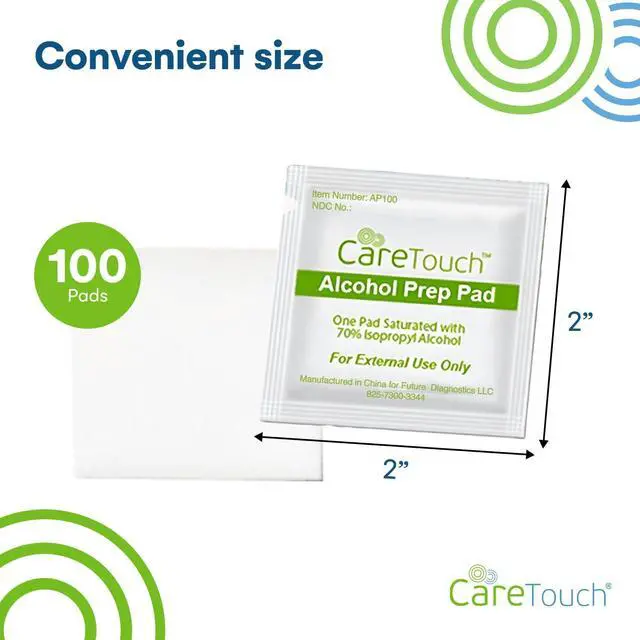 Alt view image 3 of 7 - 100-Pack Alcohol Wipes - Individually Wrapped Alcohol Prep Pads with 70% Isopropyl - Sterile 2-Ply Antiseptic Swabs for First Aid Kits, Cleaning, Travel and Everyday Use