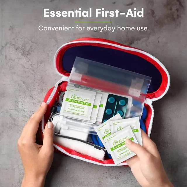 Alt view image 4 of 7 - 100-Pack Alcohol Wipes - Individually Wrapped Alcohol Prep Pads with 70% Isopropyl - Sterile 2-Ply Antiseptic Swabs for First Aid Kits, Cleaning, Travel and Everyday Use