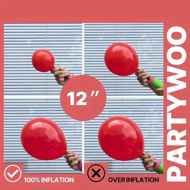 Alt view image 6 of 7 - Red and Black Balloons 65pcs Matte Black Red Balloons