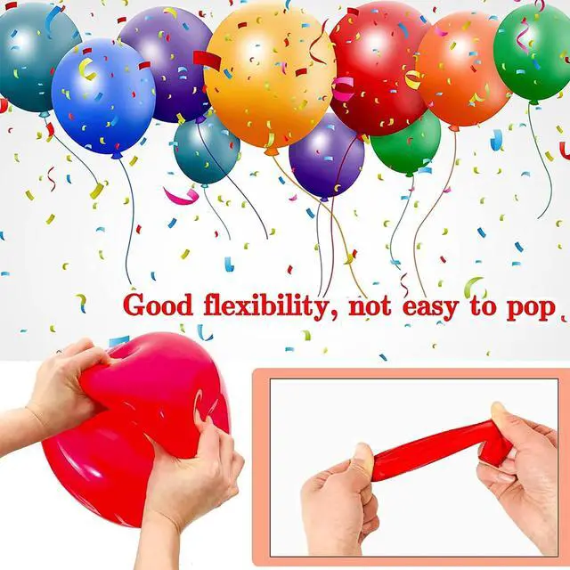 Alt view image 3 of 7 - 68Pcs Red Black White Latex Balloons 12 Inch with Black Red Confetti Balloons for Birthday, Wedding, Baby Shower, Graduation Poker Card Party.
