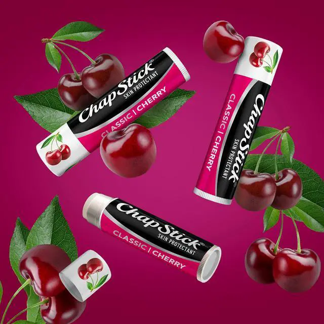 Alt view image 2 of 7 - Classic Skin Protectant Flavored Lip Balm Tube, Cherry Flavor, 0.15 Ounce (Pack of 3)