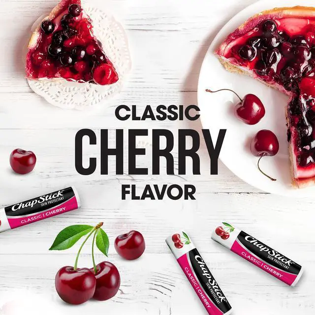Alt view image 4 of 7 - Classic Skin Protectant Flavored Lip Balm Tube, Cherry Flavor, 0.15 Ounce (Pack of 3)