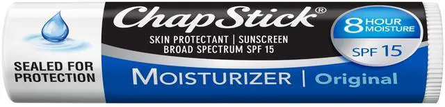Alt view image 2 of 5 - Moisturizer Original Lip Balm Tubes, SPF 15 and Skin Protectant - 0.15 Oz (Pack of 3)