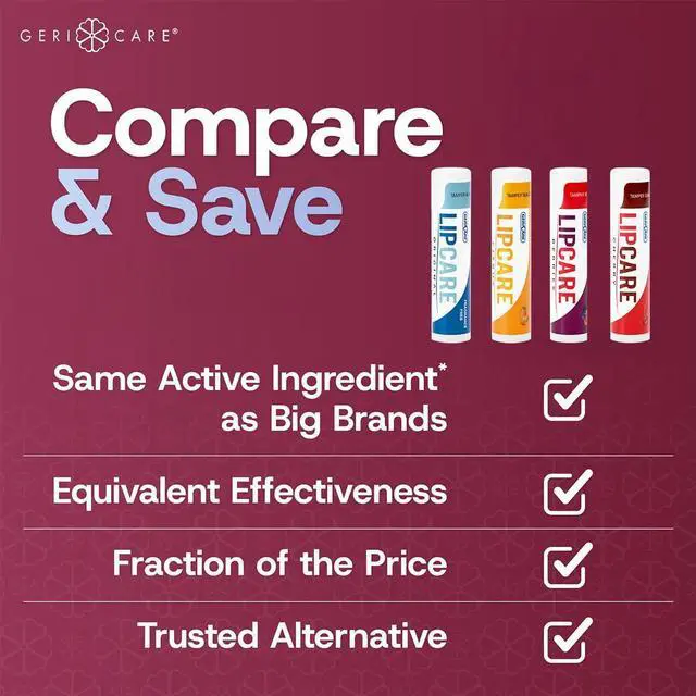 Alt view image 4 of 6 - Lip Balms Hydrating and Nourishing Lip Moisturizers for Dry, Cracked Lips Long-Lasting, Travel-Friendly Lip Care, Set of 4 (Original, Citrus, Berries, and Cherry) 4.2 g Each