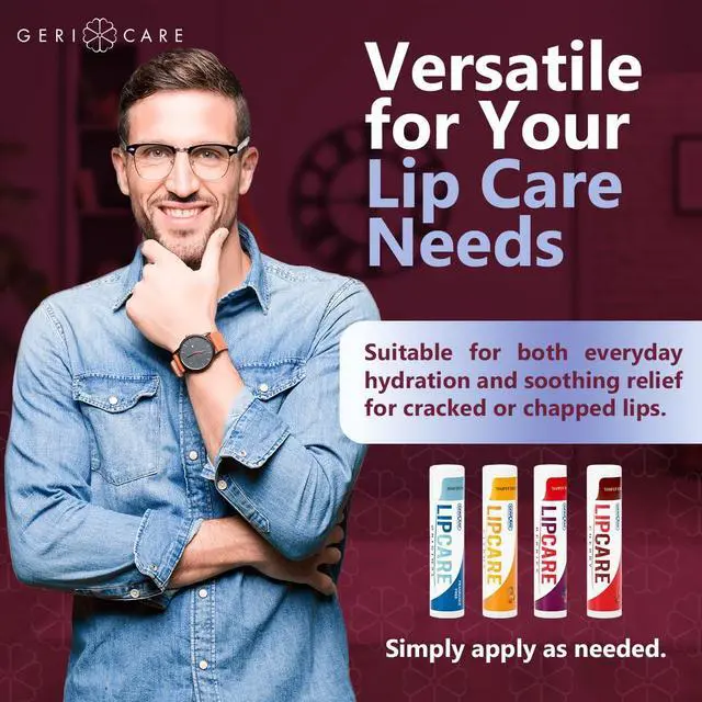 Alt view image 6 of 6 - Lip Balms Hydrating and Nourishing Lip Moisturizers for Dry, Cracked Lips Long-Lasting, Travel-Friendly Lip Care, Set of 4 (Original, Citrus, Berries, and Cherry) 4.2 g Each