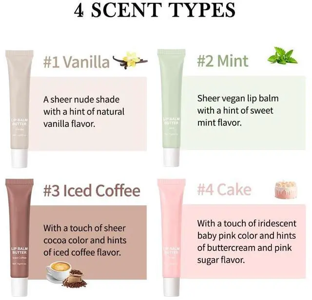 Alt view image 4 of 7 - Summer Butter Lip Balm, Moisturizing Hydrating Natural Lip Care, Rich in Nutrients for Soft Smooth Lips (Mint)