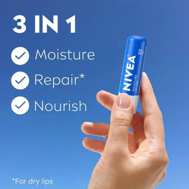Alt view image 3 of 7 - Moisture Lip Care, Hydrating Lip Balms with Shea Butter, 4 x 0.17 OZ
