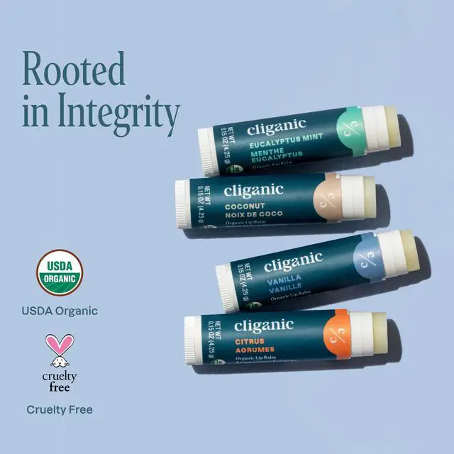Alt view image 6 of 7 - Organic Lip Balm Set - 4 Flavors - Natural Hydrating for Cracked & Dry Lips