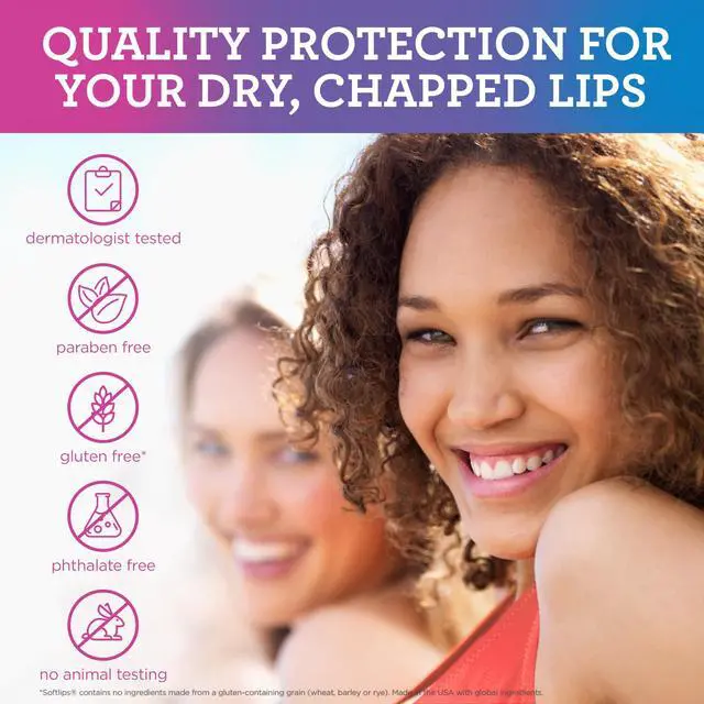 Alt view image 3 of 7 - Daily Lip Moisturizer For Very Dry Lips, Multi-Flavored Lip Balms, Hydrates, Soothes & Prevents Dry, Chapped Lips, Smooth Glide Formula, Dermatologist Tested, Pack of 3 Chap Sticks