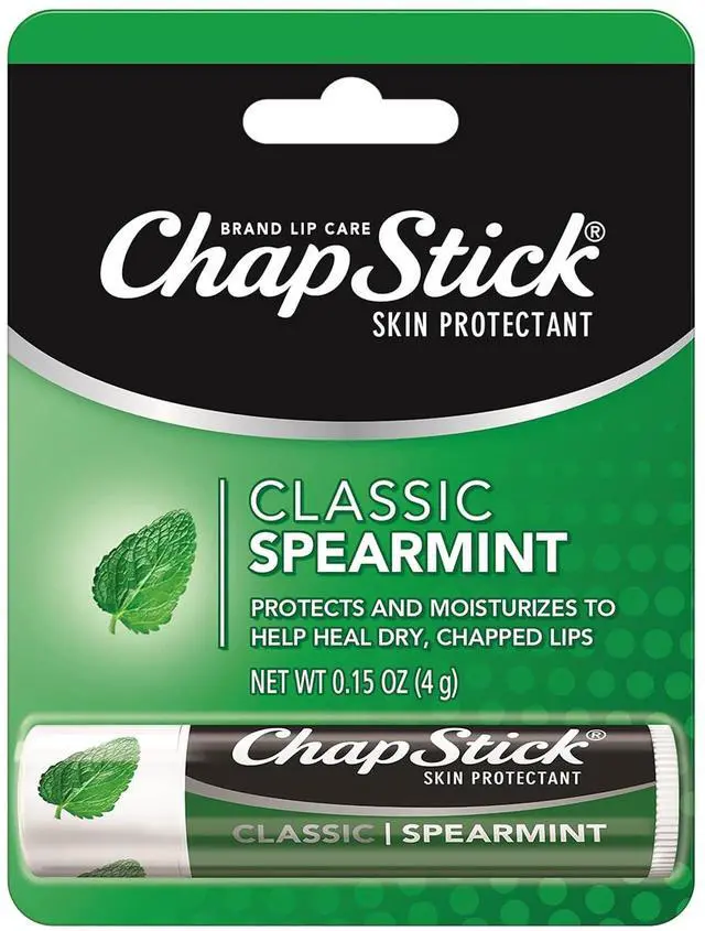 Main image of Classic Spearmint Lip Balm Tubes, Moisturizing ChapStick for Lip Care, 0.15 Oz