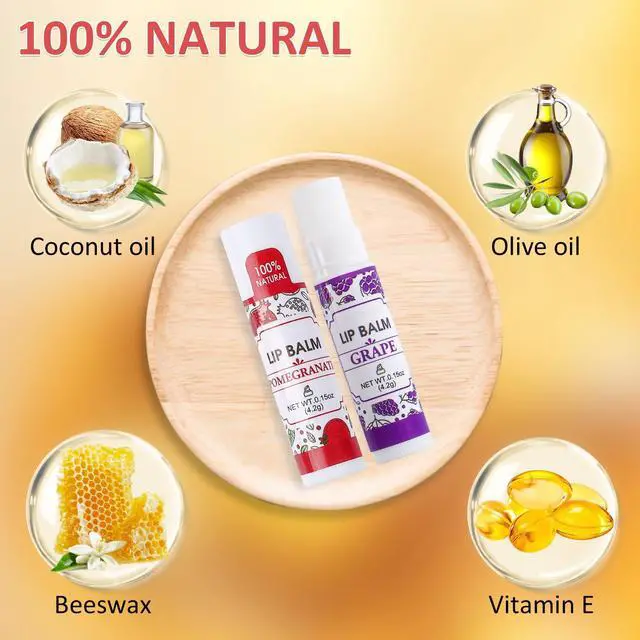 Alt view image 3 of 7 - 16 Pack Lip Balm Bulk, Natural, 16 Flavors