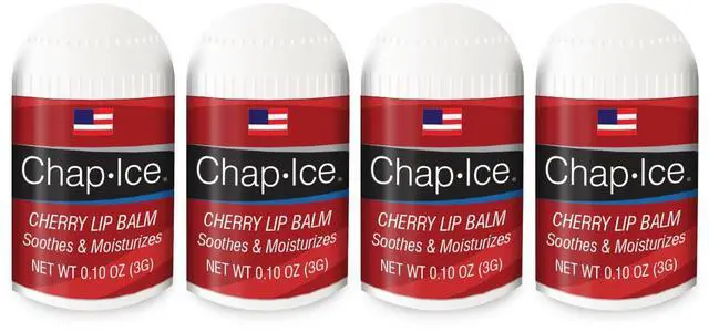 Main image of Lot of 4 Oralabs Chap Ice Cherry Lip Balm Mini Cute Bonus Pack