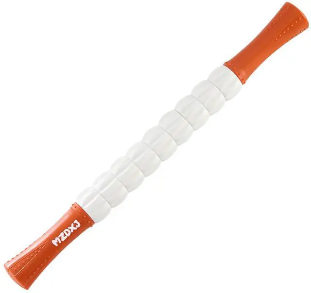 Main image of Muscle Roller Massage Roller Stick- Deep Tissue Fascia Blaster for Myofascial Pain Relief, Lymphatic Drainage & Body Sculpting, Handheld Physical Therapy & Recovery Tool(Orange White)