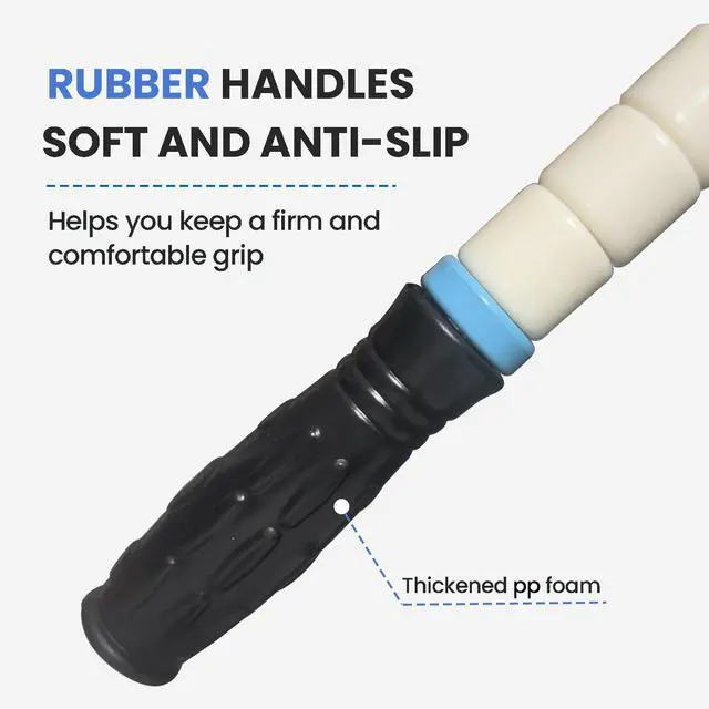Alt view image 4 of 7 - Muscle Roller Stick Massage Roller for Lymphatic Drainage, Cellulite Massager, Leg Massager for Circulation and Pain Relief, Deep Tissue & Trigger Point Massage