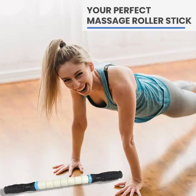 Alt view image 6 of 7 - Muscle Roller Stick Massage Roller for Lymphatic Drainage, Cellulite Massager, Leg Massager for Circulation and Pain Relief, Deep Tissue & Trigger Point Massage