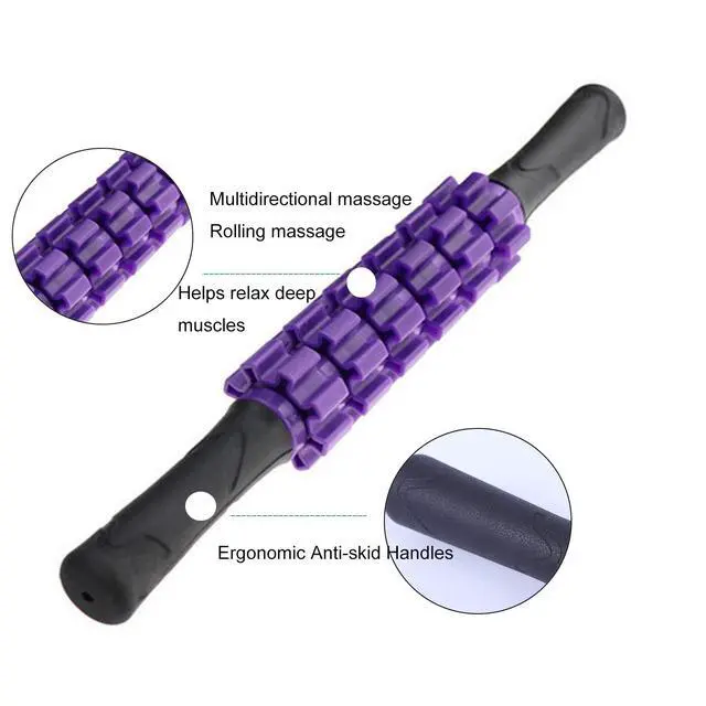 Alt view image 4 of 5 - Muscle Roller Stick Massager for Leg & Body, Lymphatic Body Roller Liposuction Massager Stick Relief Sore Muscle Tightness for Athletes, Yoga, Physical Therapy Liposuction