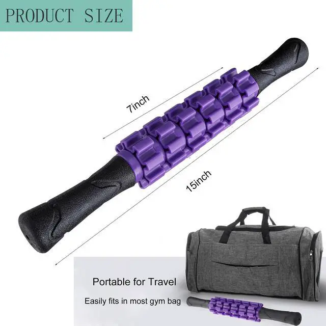 Alt view image 5 of 5 - Muscle Roller Stick Massager for Leg & Body, Lymphatic Body Roller Liposuction Massager Stick Relief Sore Muscle Tightness for Athletes, Yoga, Physical Therapy Liposuction