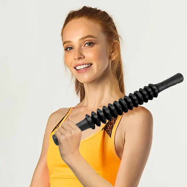 Alt view image 3 of 7 - Muscle Roller Stick, Deep Tissue Massage Stick for Athletes, Therapy Muscle Stick for Runners, Lipo Stick for Relief Muscle Soreness, Fascia, Trigger Points, Help Calf, Leg, Back Recovery