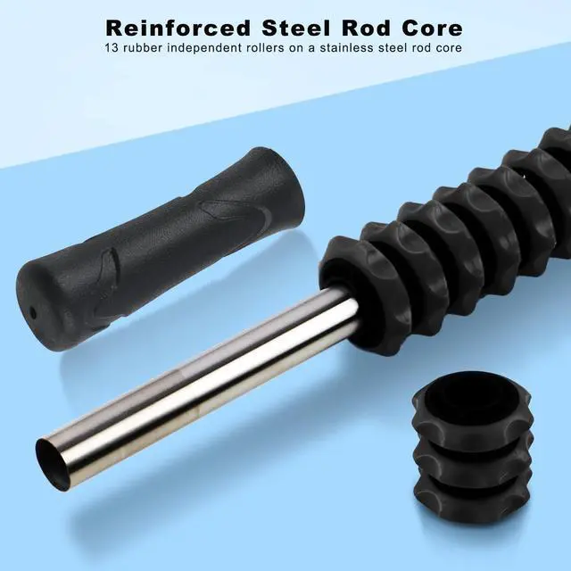 Alt view image 4 of 7 - Muscle Roller Stick, Deep Tissue Massage Stick for Athletes, Therapy Muscle Stick for Runners, Lipo Stick for Relief Muscle Soreness, Fascia, Trigger Points, Help Calf, Leg, Back Recovery