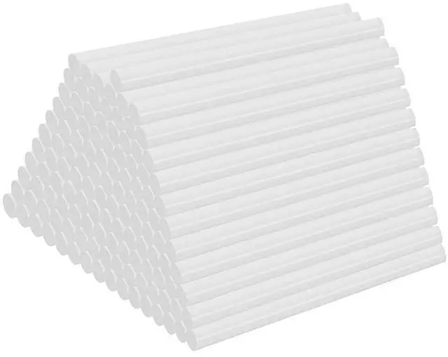 Main image of 80 Pack Mini Size Hot Glue Sticks for Mini Glue Guns 0.27 in. Diameter, 4 in. Length (7mm x 100mm) - All Purpose, All Temperature - Great for DIY, Arts, and Crafting - Clear