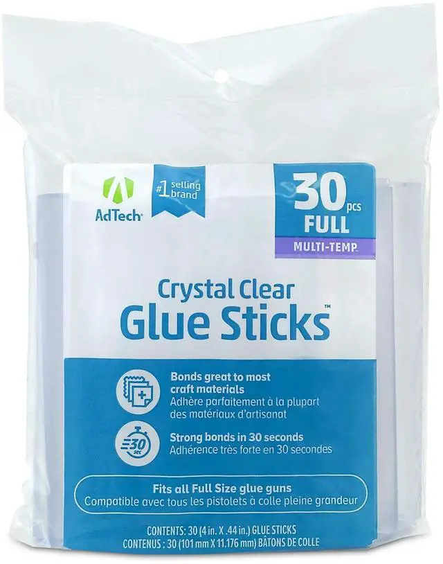 Main image of Adhesive Technologies 220-14ZIP30 Multi Temp Full Size Glue, 4-Inch, 30 Count (Pack of 1)