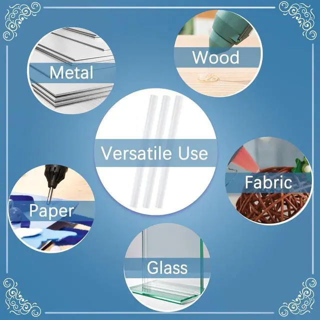 Alt view image 5 of 6 - 100-Count 1/4 inch Mini Hot Glue Sticks, 4 inch Long Rapid Cure Adhesive for Electronics, Crafts and Multi-Material Bonding