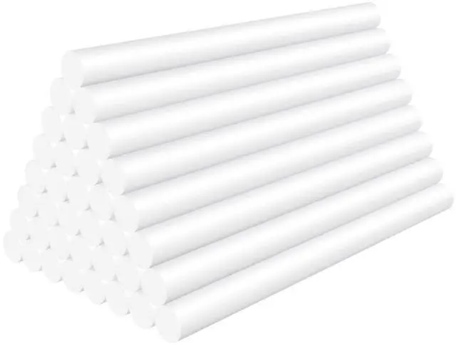 Main image of White Hot Glue Sticks Bulk, 36 Pack Mini Hot Glue Sticks for Crafting, Woodworking, Decoration, Bonding Repair, Wax Sealing, 4" Long x 0.27" Dia