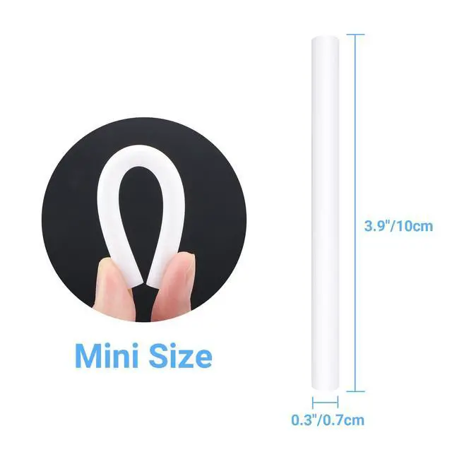 Alt view image 2 of 7 - White Hot Glue Sticks Bulk, 36 Pack Mini Hot Glue Sticks for Crafting, Woodworking, Decoration, Bonding Repair, Wax Sealing, 4" Long x 0.27" Dia