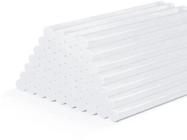 Main image of 50-Pack 1/4 inch Mini Hot Glue Sticks, 4 inch Long Fast Setting Adhesive for Crafts, Electronics, and Multi-Surface Bonding