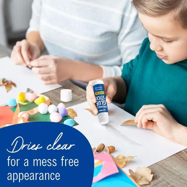 Alt view image 4 of 7 - Glue Sticks Bulk Classroom 24 PK 0.32 OZ Washable Glue Sticks Kids