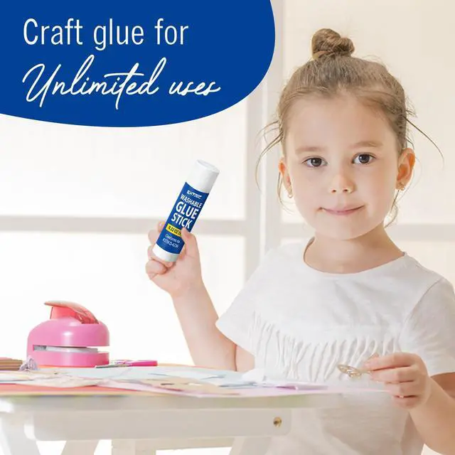 Alt view image 7 of 7 - Glue Sticks Bulk Classroom 24 PK 0.32 OZ Washable Glue Sticks Kids