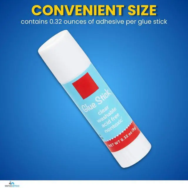 Alt view image 4 of 7 - School Glue Sticks, Glue Sticks for Kids, Clear, Washable, 0.32oz, 12 Pack