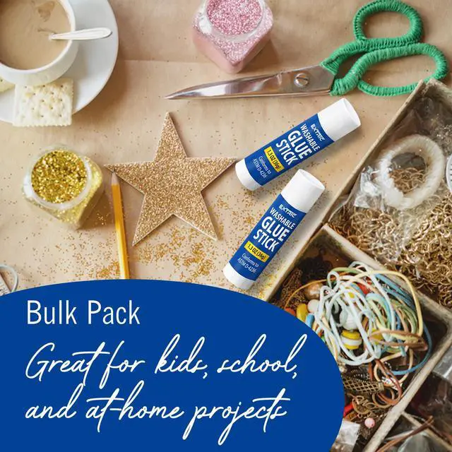 Alt view image 5 of 7 - Glue Sticks for Kids 12 PK Washable White 1.3 OZ Bulk All Purpose Glue