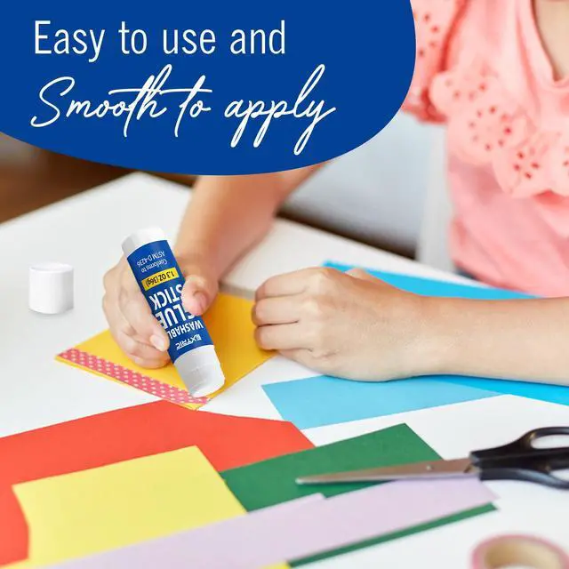Alt view image 6 of 7 - Glue Sticks for Kids 12 PK Washable White 1.3 OZ Bulk All Purpose Glue