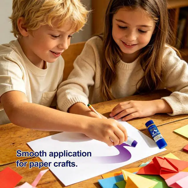 Alt view image 5 of 7 - Upgrade Office Supply Glue Sticks, 6g, 12 Count, Purple Goes On Dries Clear