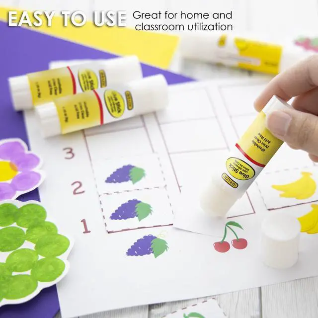 Alt view image 2 of 7 - Glue Sticks, 0.28 oz (8 g), 4 Count, 2-Pack
