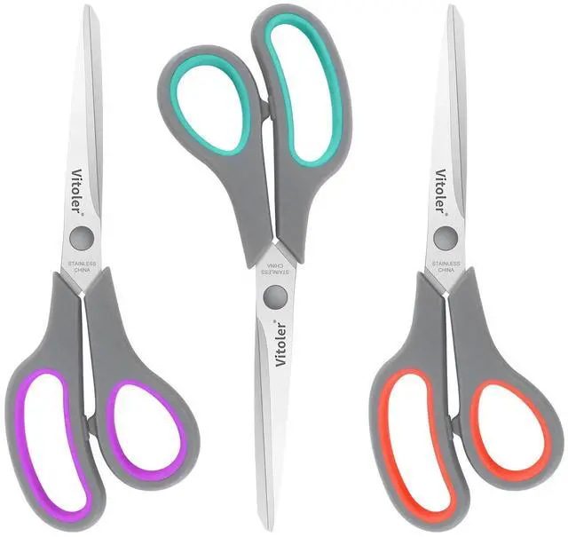 Main image of Scissors 8.5" Heavy Duty scissors all purpose Bulk Set of 3