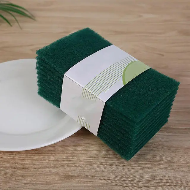 Alt view image 5 of 7 - 10PCS Heavy Duty Cleaning Scrubbing Pads for Kitchen Bathroom Household Cleaning Dish Scrub Sponges